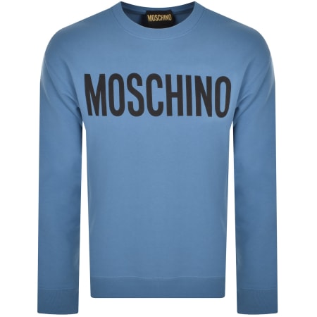 Product Image for Moschino Logo Sweatshirt Blue