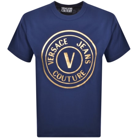 Recommended Product Image for Versace Jeans Couture Foil Logo T Shirt Blue