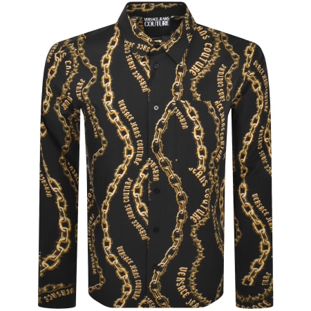 Product Image for Versace Jeans Couture Chain Print Shirt Black