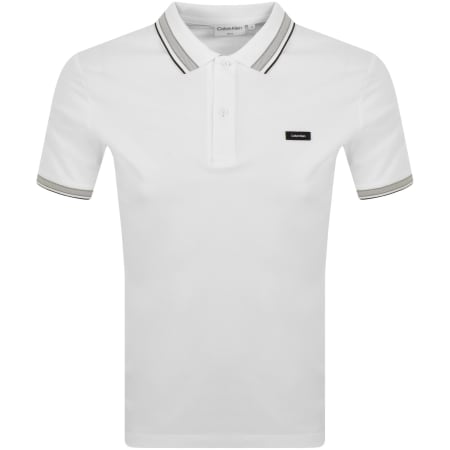 Product Image for Calvin Klein Pique Tipping Polo T Shirt White