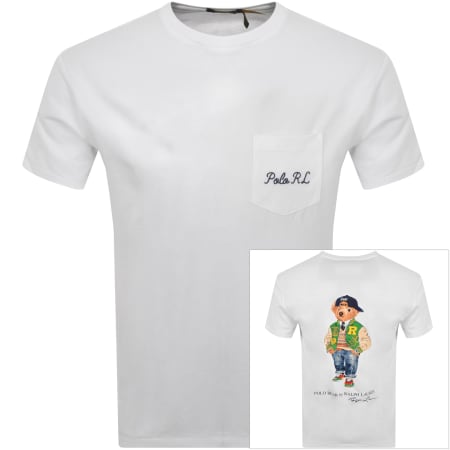 Product Image for Ralph Lauren Bear Logo Short Sleeve T Shirt White
