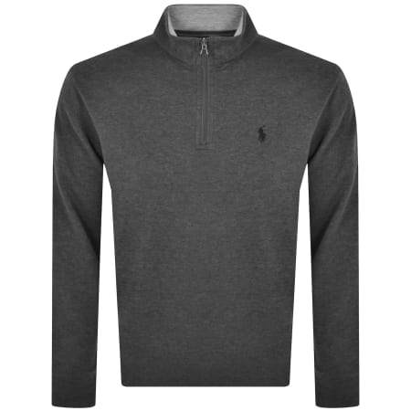 Recommended Product Image for Ralph Lauren Half Zip Sweatshirt Grey