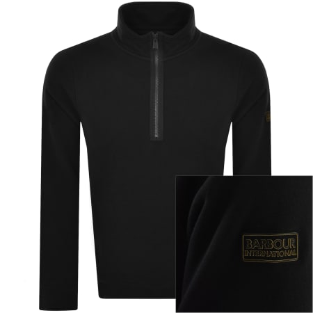 Product Image for Barbour International Half Zip Sweatshirt Black