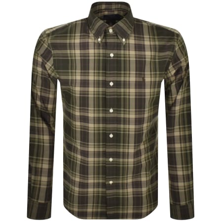 Product Image for Ralph Lauren Check Long Sleeve Shirt Green