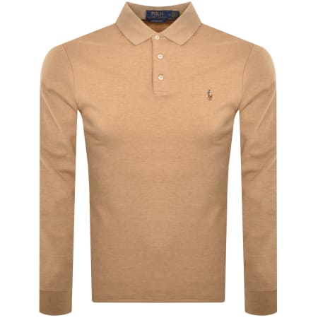 Product Image for Ralph Lauren Long Sleeved Polo T Shirt Beige
