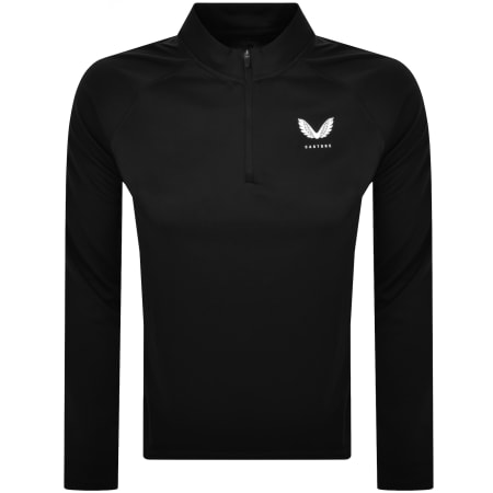 Product Image for Castore Lightweight Quarter Zip Sweatshirt Black