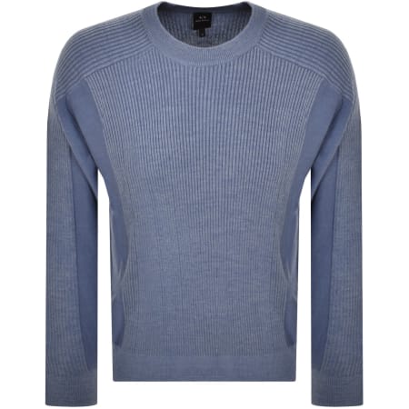 Recommended Product Image for Armani Exchange Pullover Knit Jumper Blue