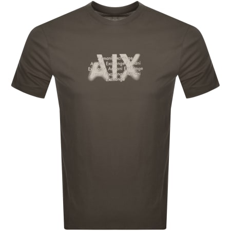Product Image for Armani Exchange Crew Neck Logo T Shirt Green
