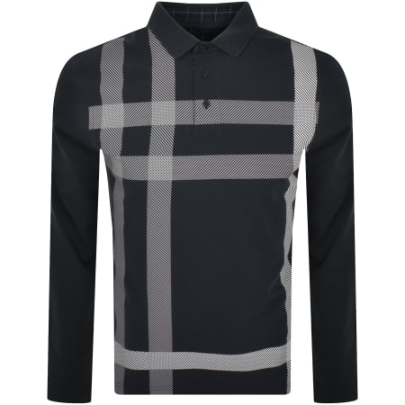 Product Image for Barbour Blaine Long Sleeve Polo T Shirt Dark Grey
