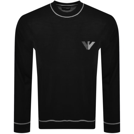 Product Image for Emporio Armani Tipped Wool Jumper Black