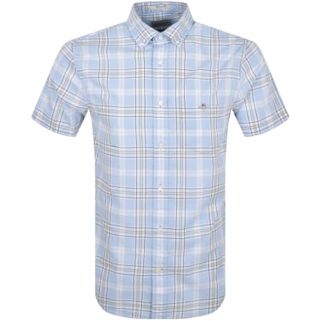 Recommended Product Image for Gant Poplin Check Regular Fit Shirt Blue