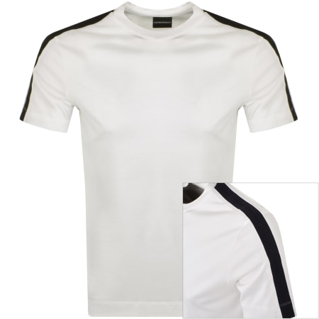 Product Image for Emporio Armani Crew Neck Logo T Shirt White