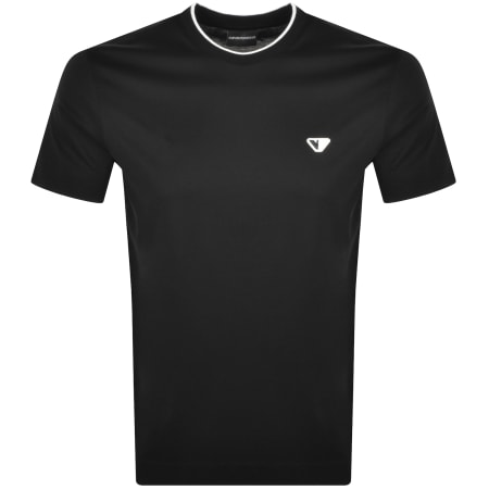 Product Image for Emporio Armani Crew Neck Logo T Shirt Black