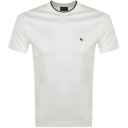 Product Image for Emporio Armani Crew Neck Logo T Shirt White
