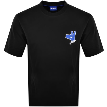 Product Image for HUGO Blue Nollico T Shirt Black