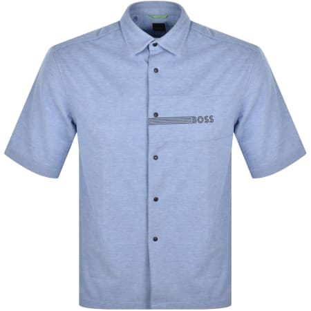 Product Image for BOSS Short Sleeved Bucky Shirt Blue