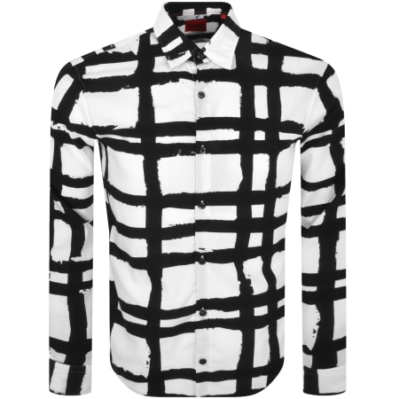 Product Image for HUGO Long Sleeved Ermo Shirt White