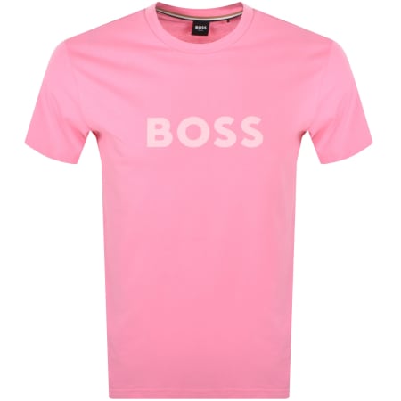 Product Image for BOSS Logo T Shirt Pink