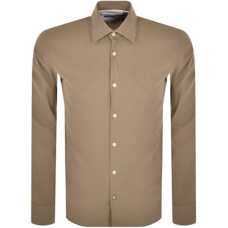 Recommended Product Image for BOSS C Hal Kent C4 Long Sleeved Shirt Beige