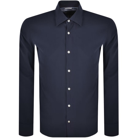 Product Image for BOSS C Hal Kent C4 Long Sleeved Shirt Navy