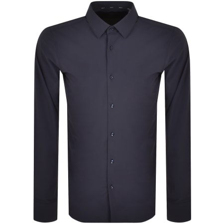 Product Image for BOSS P Hank S Kent Long Sleeved Shirt Navy