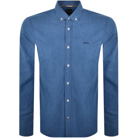 Product Image for BOSS C Hal Long Sleeved Shirt Blue