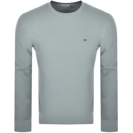 Product Image for Calvin Klein Waffle Structure Jumper Grey