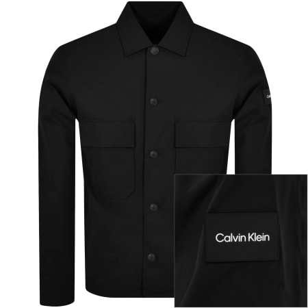 Product Image for Calvin Klein Cotton Nylon Overshirt Jacket Black