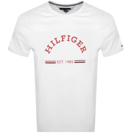 Product Image for Tommy Hilfiger Logo Slim Fit T Shirt White
