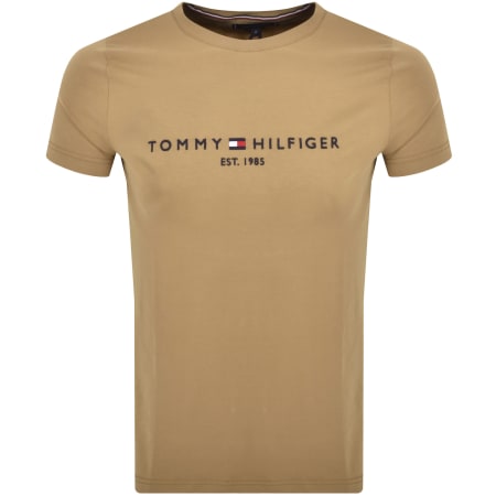 Product Image for Tommy Hilfiger Logo T Shirt Khaki