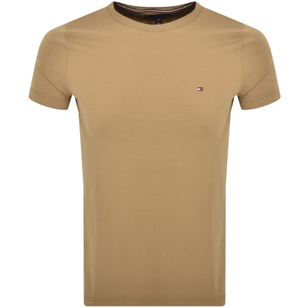 Recommended Product Image for Tommy Hilfiger Stretch Slim Fit T Shirt Khaki