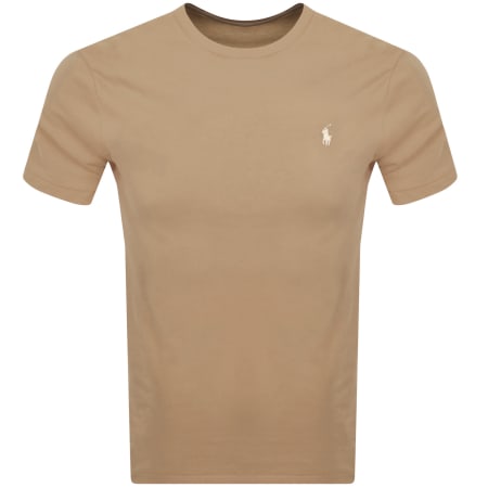 Product Image for Ralph Lauren Short Sleeve Slim Fit T Shirt Brown