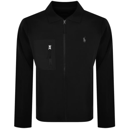 Recommended Product Image for Ralph Lauren Long Sleeve Sweatshirt Jacket Black