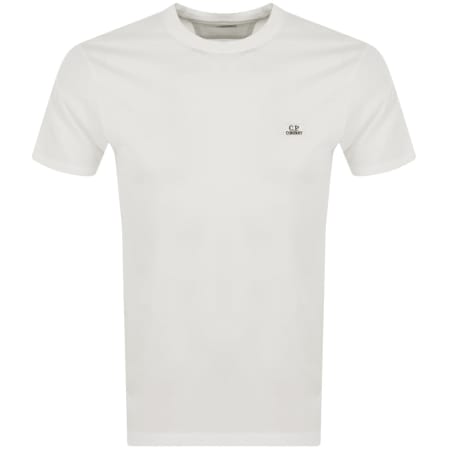 Product Image for CP Company Jersey Logo T Shirt White