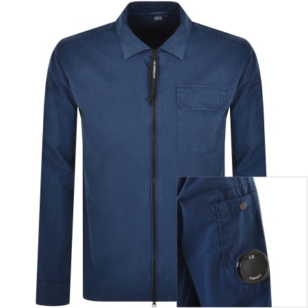 Product Image for CP Company Gabardine Overshirt Blue