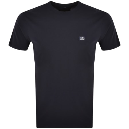 Product Image for CP Company Jersey Logo T Shirt Navy