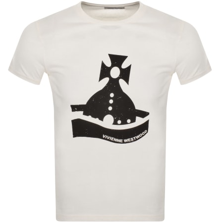 Product Image for Vivienne Westwood Sunken Orb T Shirt Cream