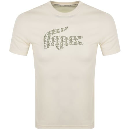 Product Image for Lacoste Sport Logo T Shirt Cream