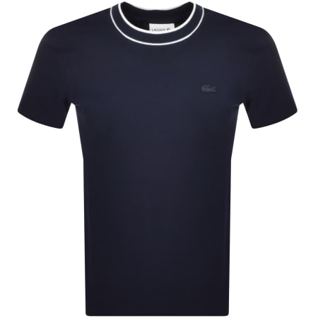 Product Image for Lacoste Crew Neck Pique T Shirt Navy