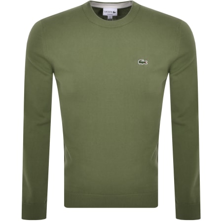 Product Image for Lacoste Crew Neck Knit Jumper Khaki