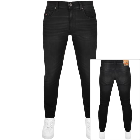 Product Image for Diesel D Strukt Slim Fit Mid Wash Jeans Black