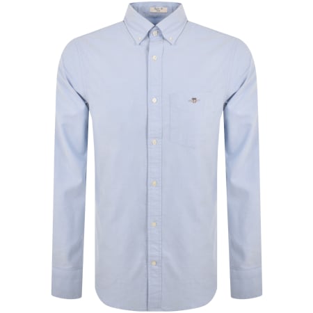 Product Image for Gant Oxford Long Sleeved Shirt Blue