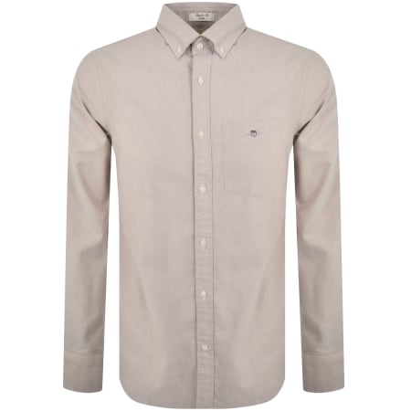Product Image for Gant Oxford Long Sleeved Shirt Beige