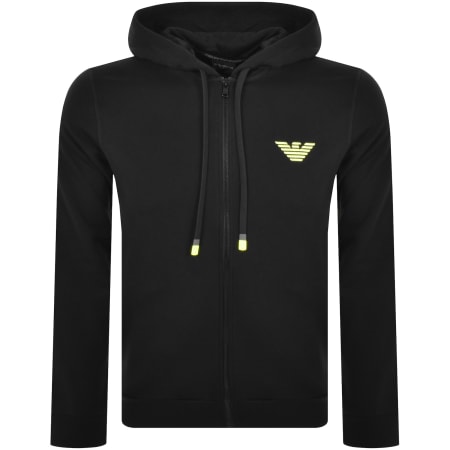 Product Image for Emporio Armani Lounge Full Zip Hoodie Black