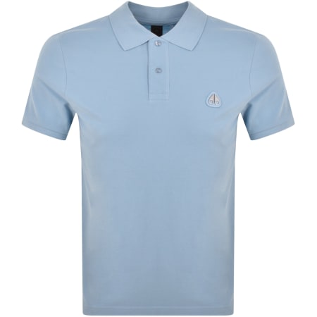 Product Image for Moose Knuckles Everett Polo T Shirt Blue