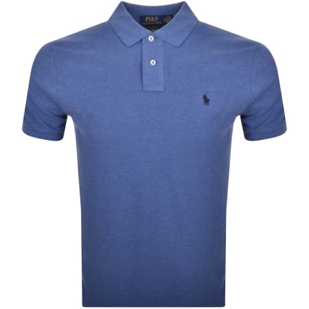 Product Image for Ralph Lauren Custom Slim Fit Polo T Shirt Blue