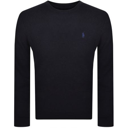 Recommended Product Image for Ralph Lauren Crew Neck Knit Jumper Navy