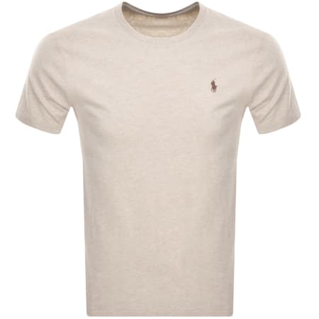 Product Image for Ralph Lauren Crew Neck Slim Fit T Shirt Beige