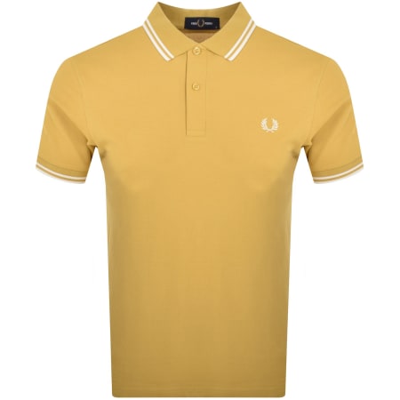 Product Image for Fred Perry Twin Tipped Polo T Shirt Yellow