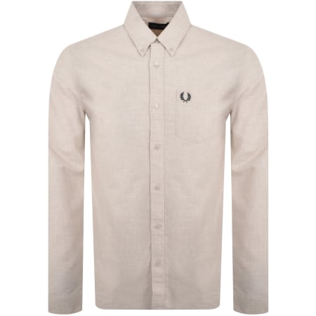 Product Image for Fred Perry Oxford Long Sleeved Shirt Beige